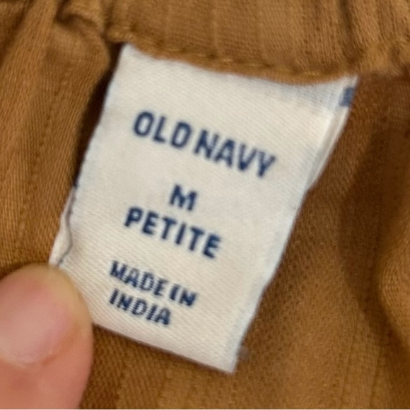 Old Navy Coin Toss Brown Striped Tiered Swing Dress, Petite Size Medium - Picture 12 of 12